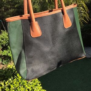 Neiman Marcus colorblock leather bag